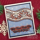 Creative Expressions Sue Wilson Festive Snowflake Ribbon Wave Craft Die - Craftywaftyshop