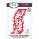 Creative Expressions Sue Wilson Festive Snowflake Ribbon Wave Craft Die - Craftywaftyshop