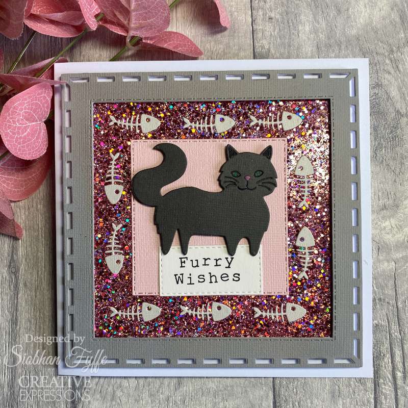 Creative Expressions Sue Wilson Stained Glass Squares Craft Die - Craftywaftyshop