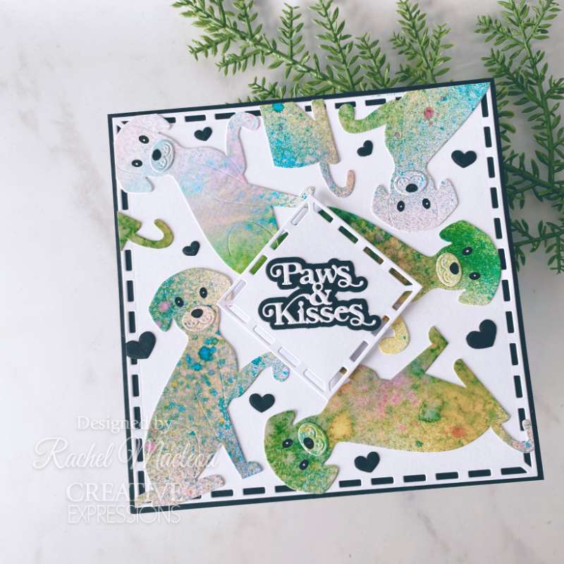 Creative Expressions Sue Wilson Stained Glass Squares Craft Die - Craftywaftyshop