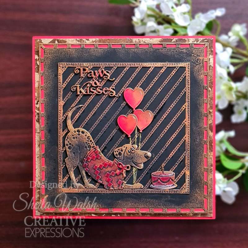 Creative Expressions Sue Wilson Stained Glass Squares Craft Die - Craftywaftyshop