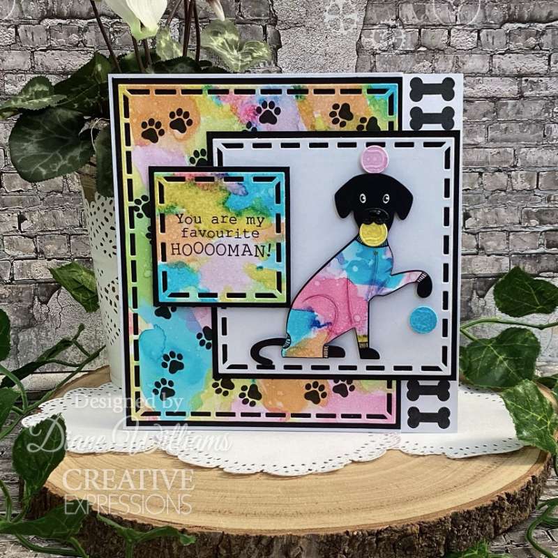 Creative Expressions Sue Wilson Stained Glass Squares Craft Die - Craftywaftyshop