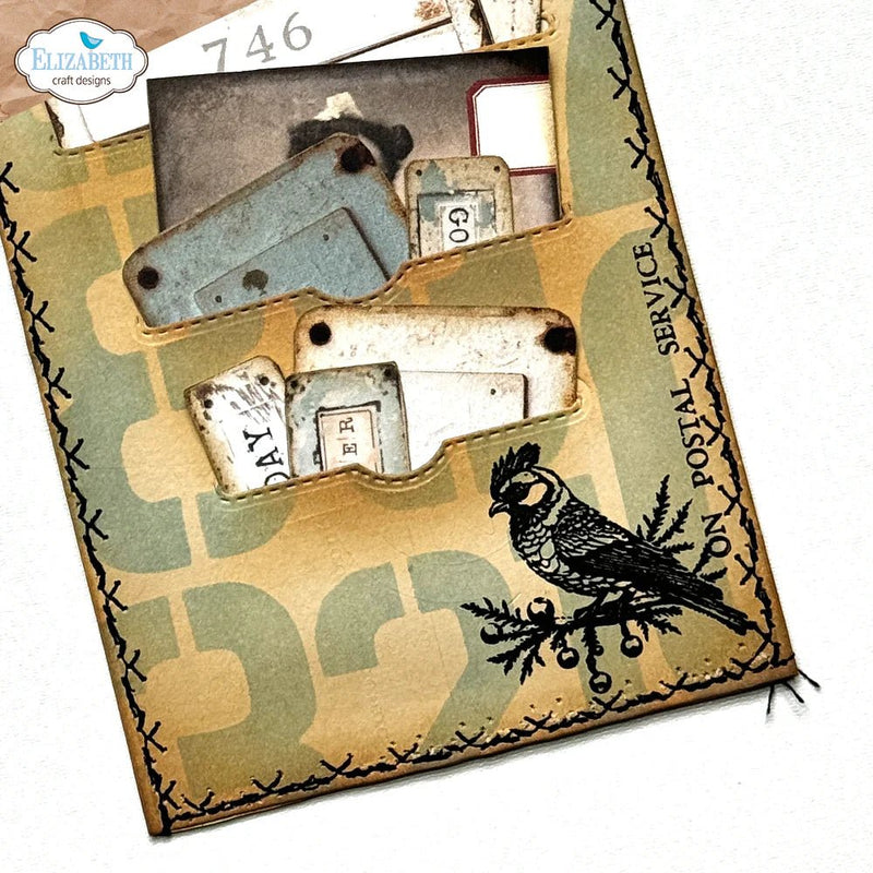 December Postage Stamps Set by Elizabeth Craft Designs - Craftywaftyshop