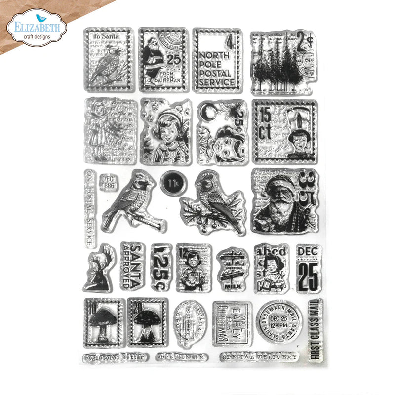 December Postage Stamps Set by Elizabeth Craft Designs - Craftywaftyshop