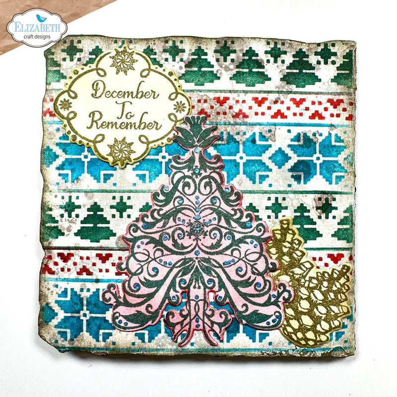 December Romance Stamp and Die Set by Elizabeth Craft Designs - Craftywaftyshop