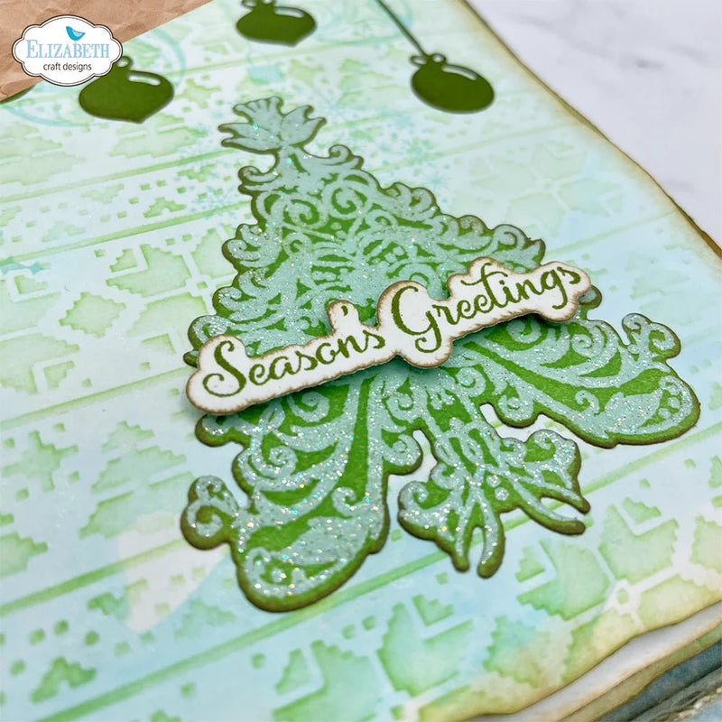 December Romance Stamp and Die Set by Elizabeth Craft Designs - Craftywaftyshop