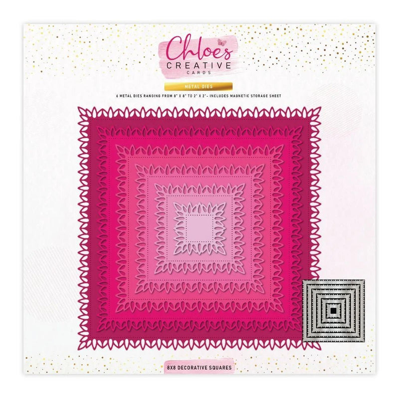 Decorative Squares 8X8 Metal Die Set by Chloes Creative Cards - Craftywaftyshop