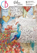 Deluxe Majestic Dream Paper Silver A4 5 Sheets by Ciao Bella - Craftywaftyshop