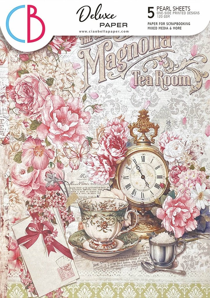 Deluxe Timeless Moments Paper Pearl A4 5 Sheets - Craftywaftyshop