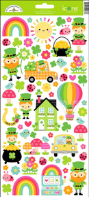 Doodlebug Icon Cardstock Stickers - Lucky Me | 9037 - Craftywaftyshop