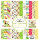 Doodlebug Lucky Me 12x12 Double - Sided Paper Pack (12) | 9046 - Craftywaftyshop