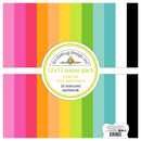 Doodlebug Textured Double - Sided Cardstock 12x12 (12) | 9048 - Craftywaftyshop