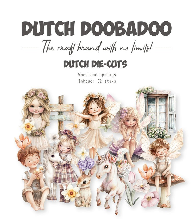 Dutch Doobadoo - Woodland Springs - Collage Diecuts - Craftywaftyshop