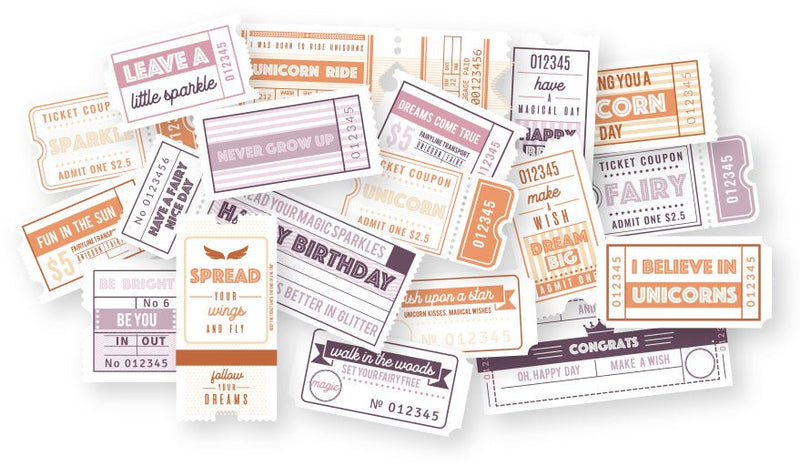 Dutch Doobadoo - Woodland Springs - Die - cuts Tickets - Craftywaftyshop
