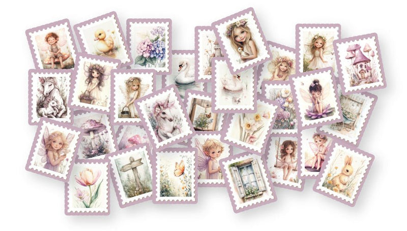 Dutch Doobadoo - Woodland Springs - Postage Stamps Diecuts - Craftywaftyshop
