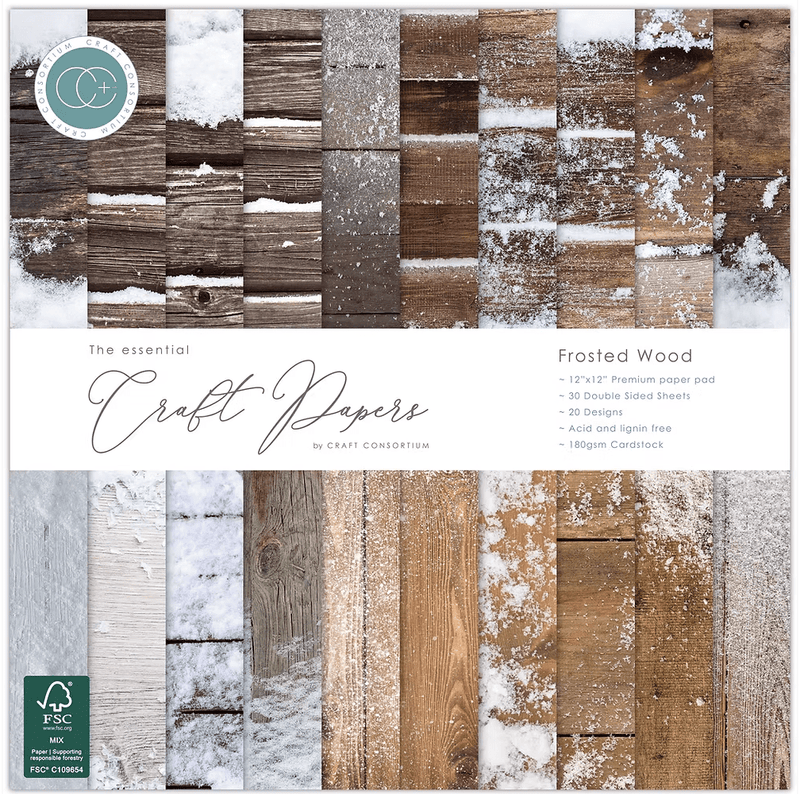 Essential Craft Papers 12 x 12 by Craft Consortium - Craftywaftyshop