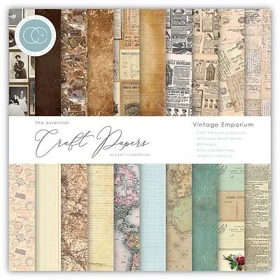 Essential Craft Papers 12 x 12 by Craft Consortium - Craftywaftyshop