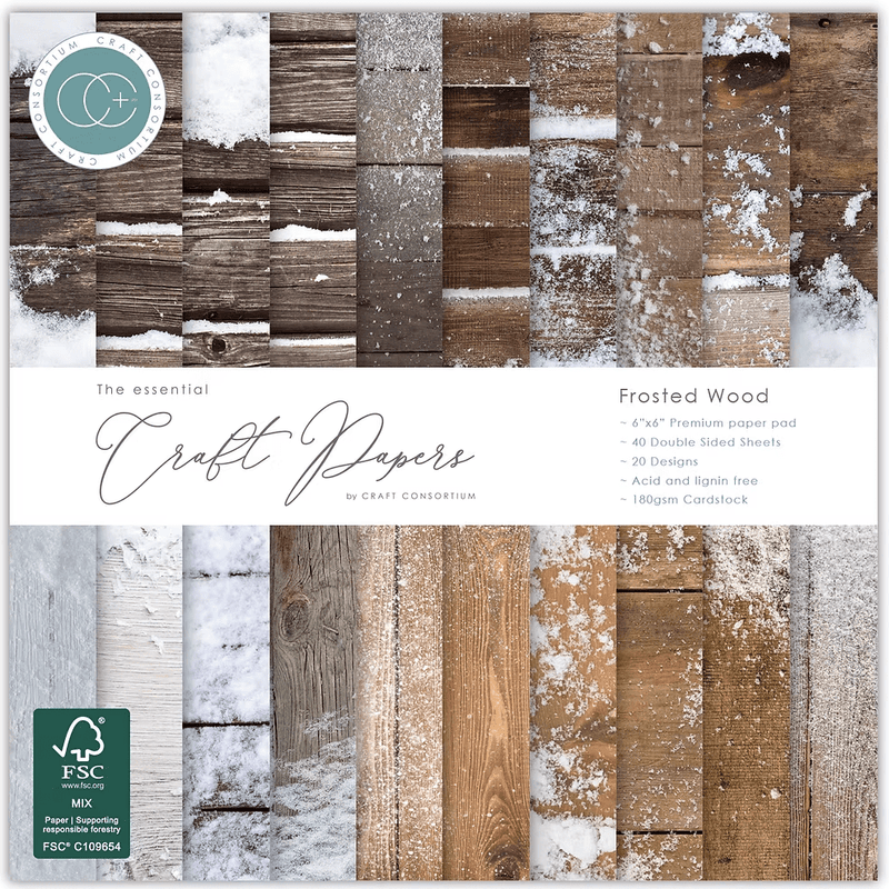 Essential Craft Papers 6 x 6 by Craft Consortium - Craftywaftyshop
