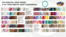 Essential Craft Papers 6" x 6" Paper Pads by Craft Consortium - Craftywaftyshop