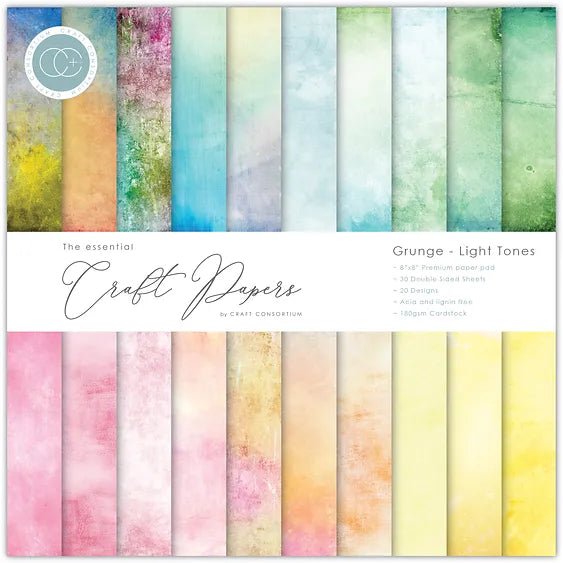 Essential Craft Papers 8 x 8 by Craft Consortium - Craftywaftyshop