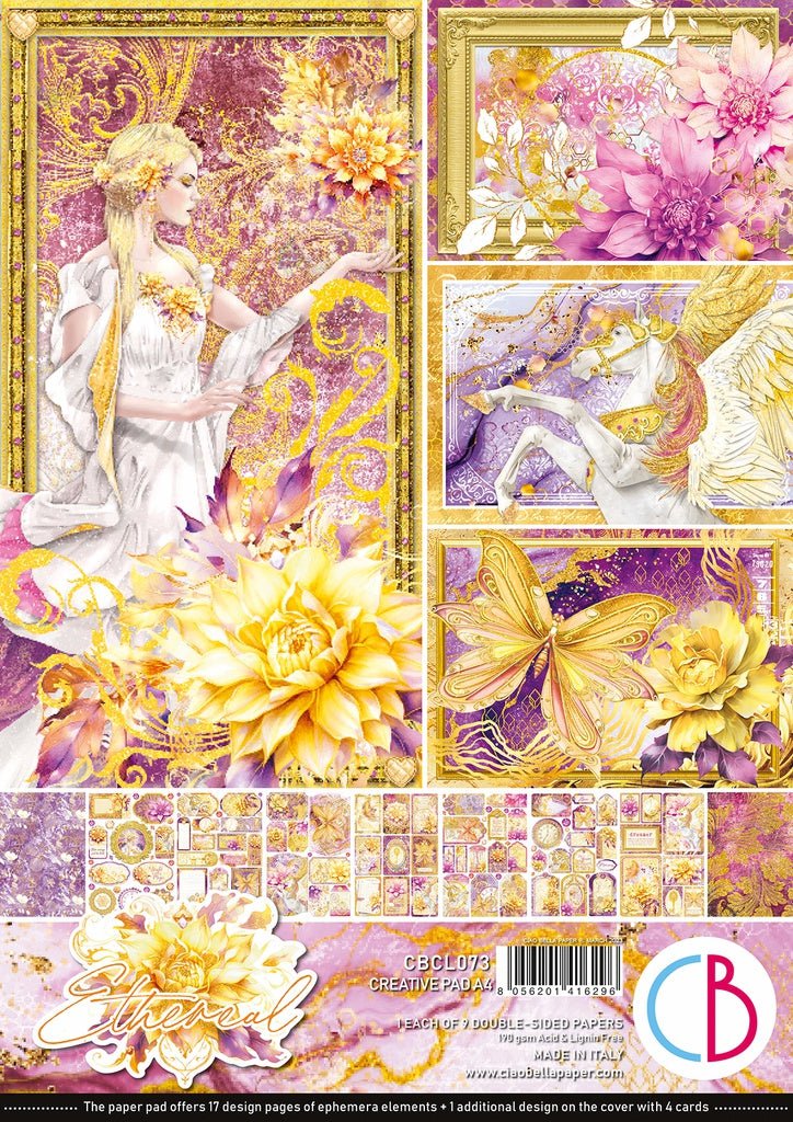 Ethereal A4 Creative Pad by Ciao Bella - Craftywaftyshop