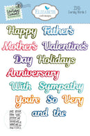 Everyday Words 3 Die Set by Elizabeth Craft Designs - Craftywaftyshop