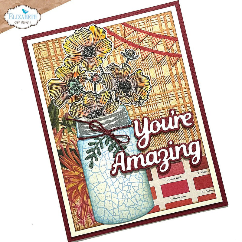 Everyday Words 4 Die Set by Elizabeth Craft Designs - Craftywaftyshop