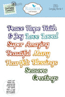 Everyday Words 4 Die Set by Elizabeth Craft Designs - Craftywaftyshop