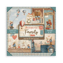 Family - 8"x8" Single Faced Scrapbooking Pad (SBBSXB21) by Stamperia - Craftywaftyshop