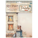 Family - A6 Rice Paper Backgrounds Selection (DFSAK6049) by Stamperia - Craftywaftyshop