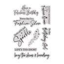 Fashionable Birthday Photopolymer Stamp Set (A6) by Chloes Creative Cards - Craftywaftyshop