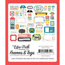 Field Trip 33 Pieces Frames & Tags Ephemera Cardstock by Echo Park - Craftywaftyshop
