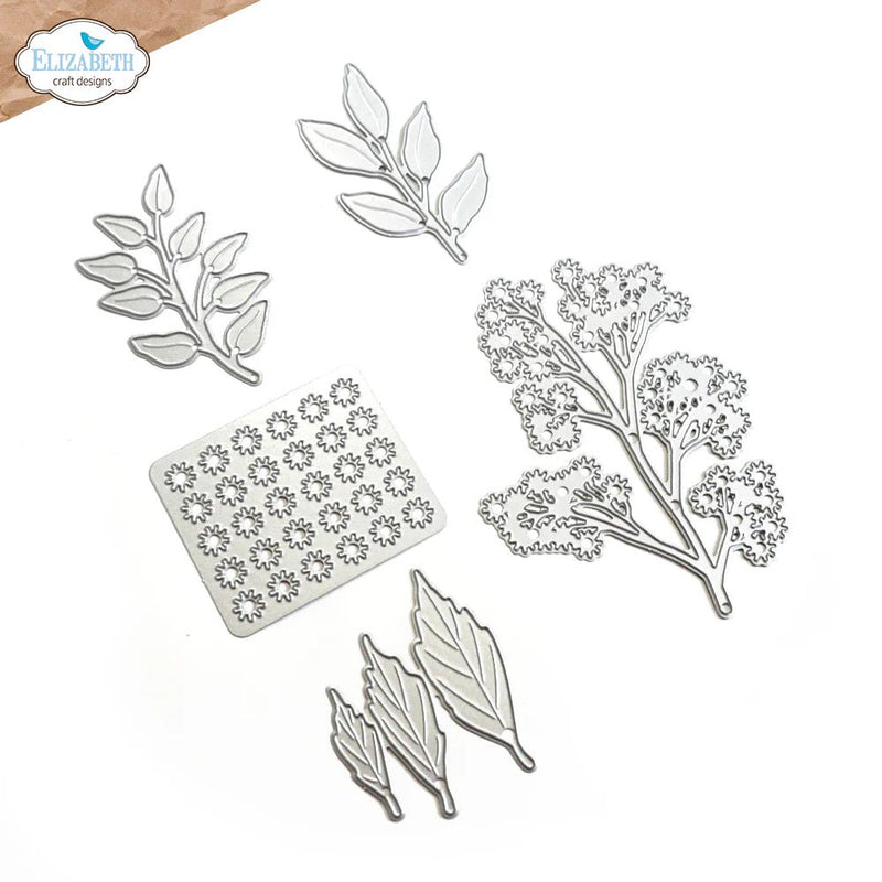 Floral Greenery 2 Die Set by Elizabeth Craft Designs - Craftywaftyshop
