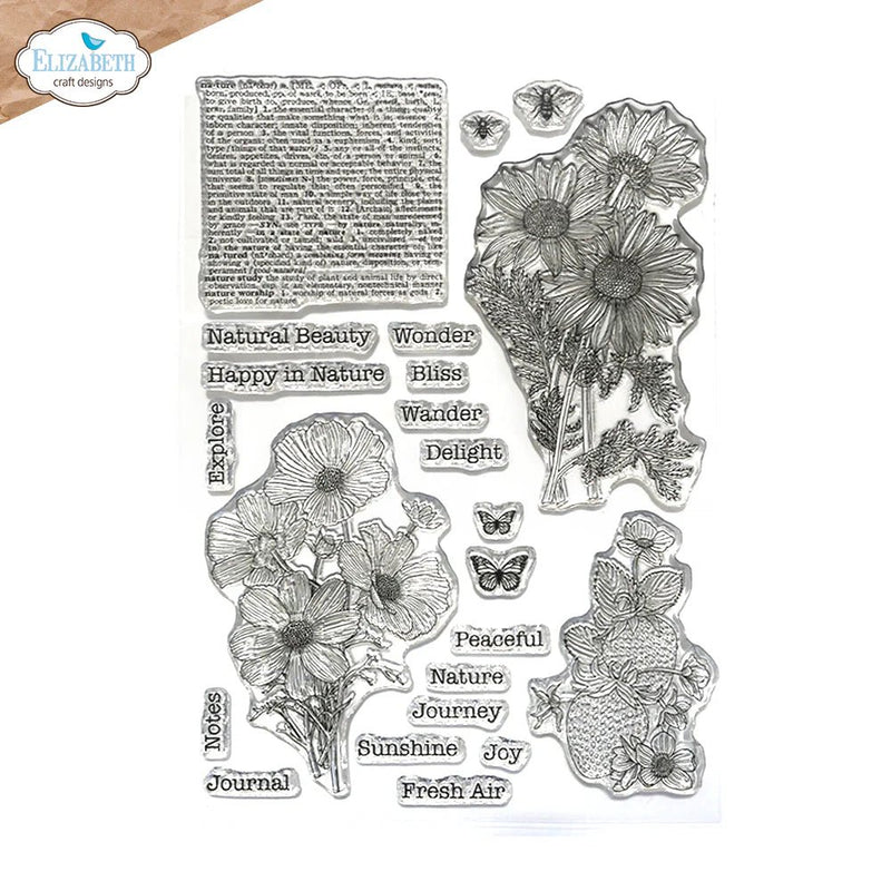 Flowers & Nature Stamp Set by Elizabeth Craft Designs - Craftywaftyshop