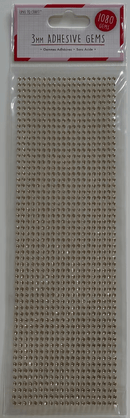 Gold - 3mm Adhesive Gems - Pack Of 1080pc By Love To Craft™ - Craftywaftyshop