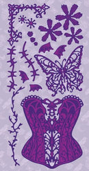 Gothic Romance. Dawn Bibby Ornate Basque Die by Oakwood Archer - Craftywaftyshop