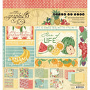 Graphic 45 Collection Pack 8x8 – Slice of Life | 4503229 - Craftywaftyshop