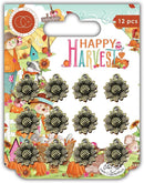 Happy Harvest Sunflower Metal Charms by Craft Consortium - Craftywaftyshop
