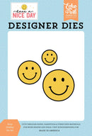 Have A Nice Day Keep Smiling Large Die Set by Echo Park - Craftywaftyshop