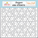 Have A Nice Day Smile More Stencil by Echo Park - Craftywaftyshop