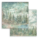 Herbarium Silvae - 12"x12" Double Sided Backgrounds Scrapbooking Pad by Stamperia - Craftywaftyshop