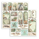 Herbarium Silvae 8"x8" Double Sided Scrapbooking Paper by Stamperia - Craftywaftyshop