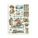 Herbarium Silvae Washi Pad by Stamperia - Craftywaftyshop