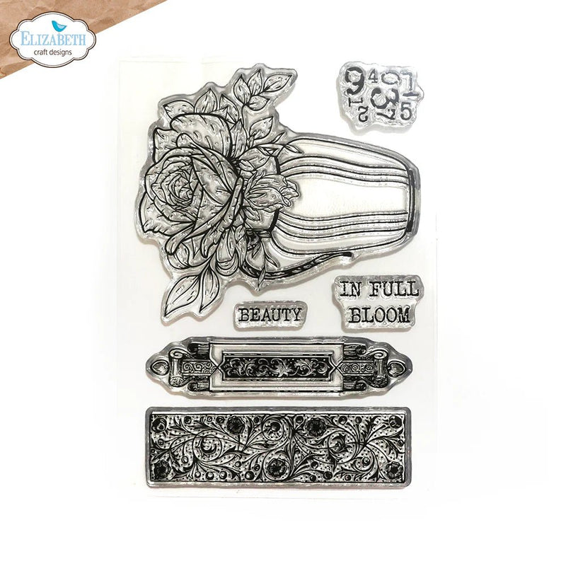 In Full Bloom Stamp Set by Elizabeth Craft Designs - Craftywaftyshop