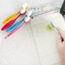 Ink Blending stencil brushes for card making and crafting - 5 pack by Polkadoodles - Craftywaftyshop
