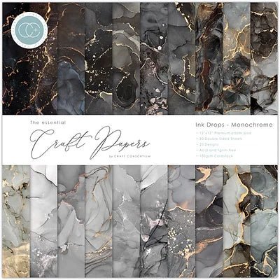 Ink Drops 12 x 12 by Craft Consortium - Craftywaftyshop