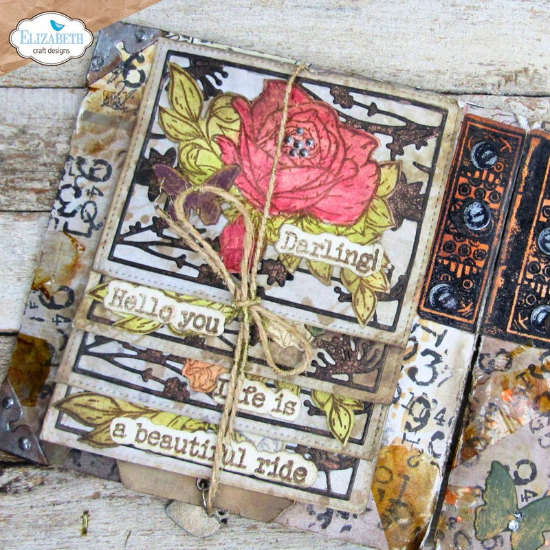 Journal Phrases 4 Stamp and Die Set by Elizabeth Craft Designs - Craftywaftyshop