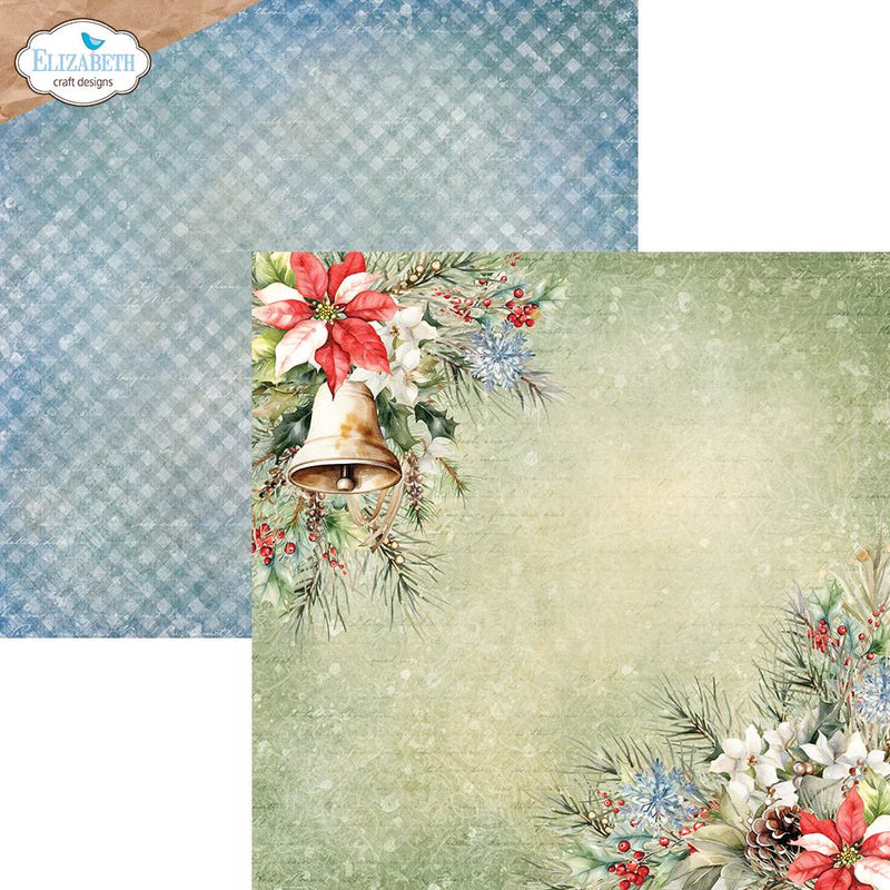 Joyous Christmas 12 x 12 Patterned Cardstock Paper by Elizabeth Craft Designs - Craftywaftyshop