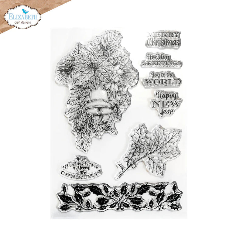 Joyous Christmas Stamp Set by Elizabeth Craft Designs - Craftywaftyshop