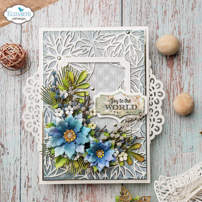 Joyous Ornament - Round Die Set by Elizabeth Craft Designs - Craftywaftyshop